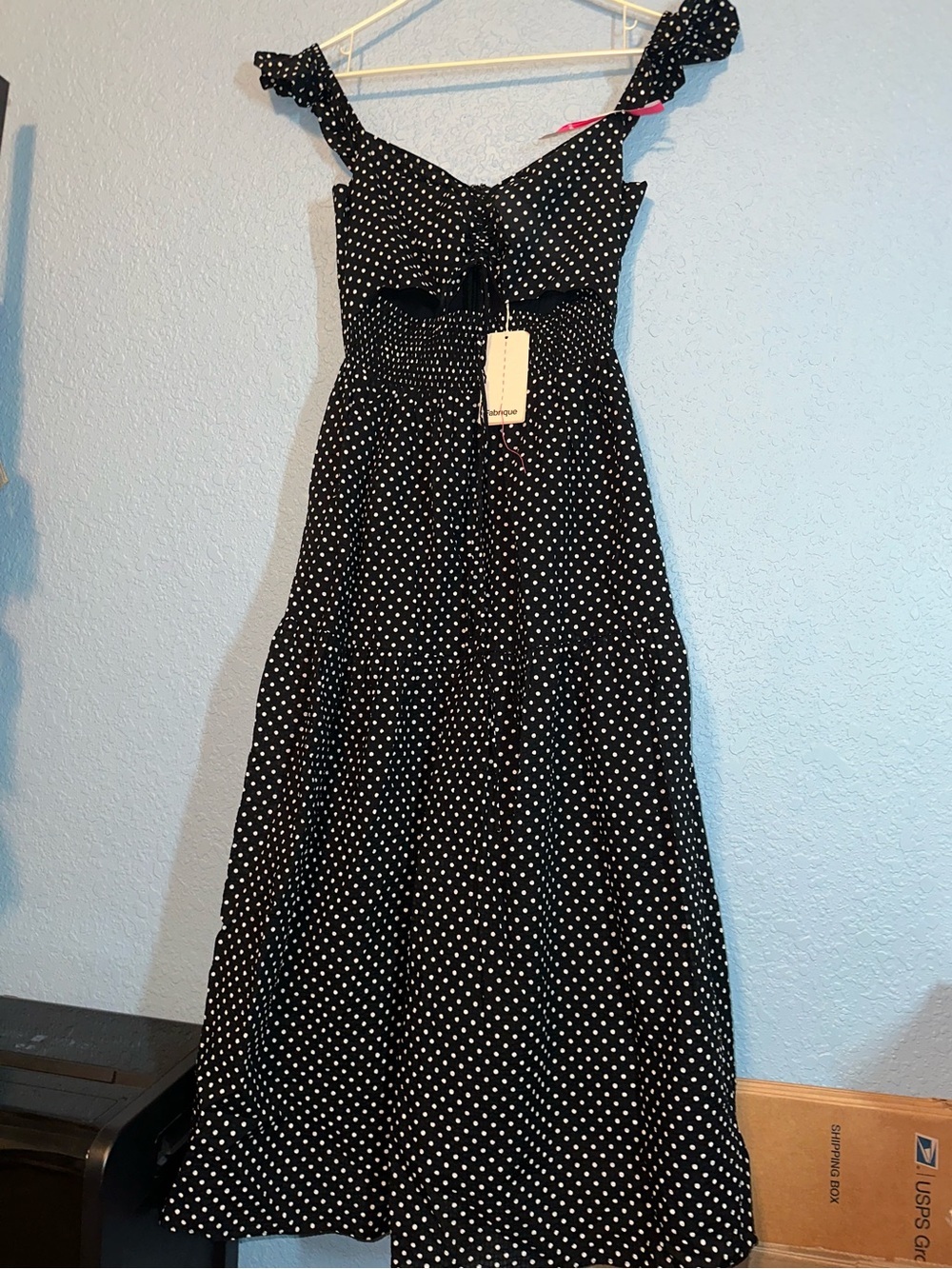 New Fabrique Paula Polka Dot Dress In Cotton